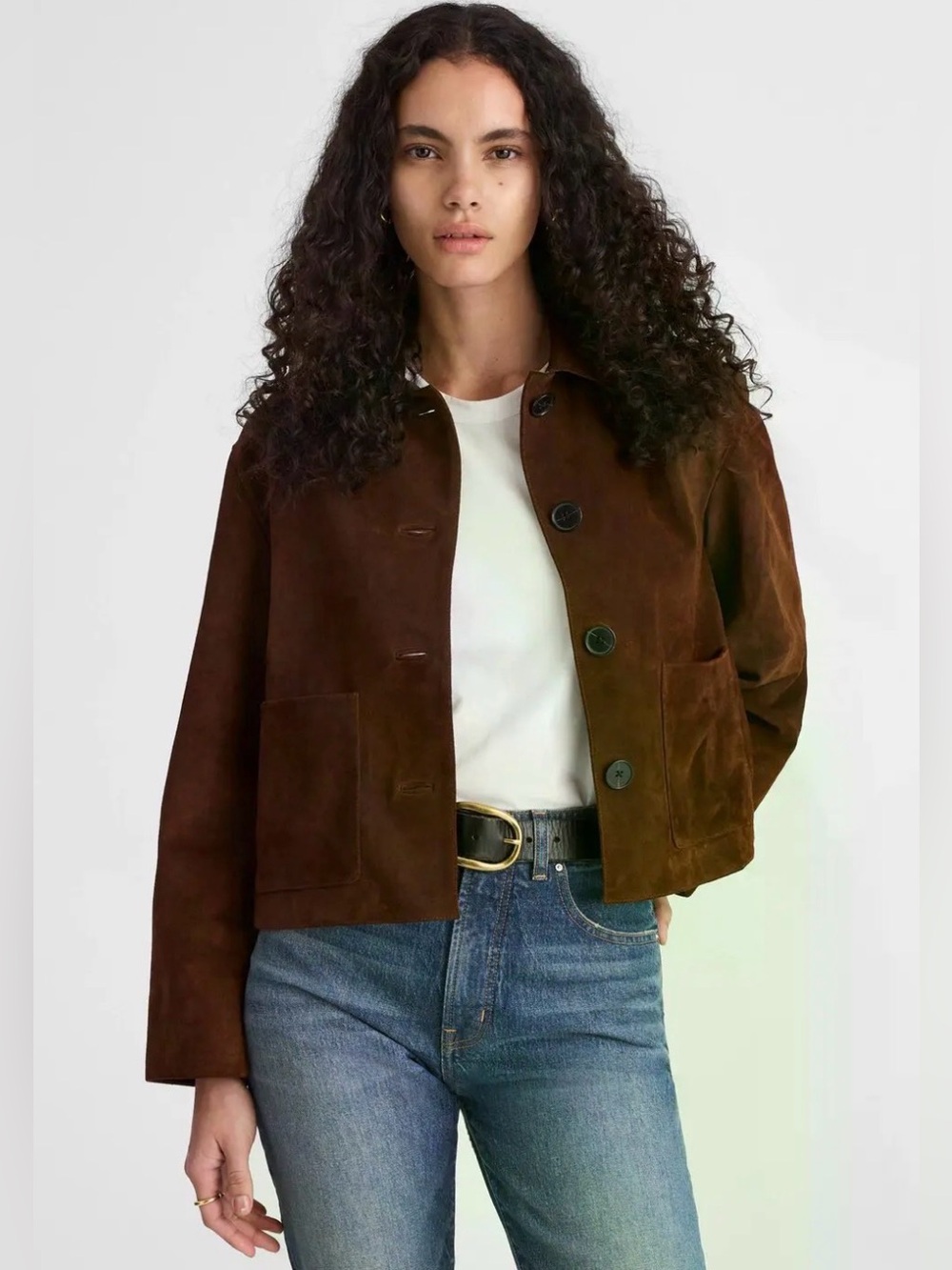 NWT Genuine Suede Jacket from Madewell in Chocolate Brown